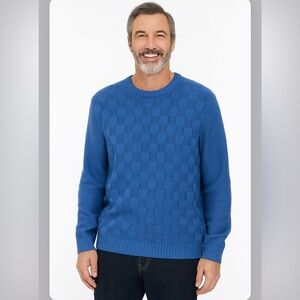 NWT Geoffrey Beene Mens Blue Sweater - XXL Big Tall